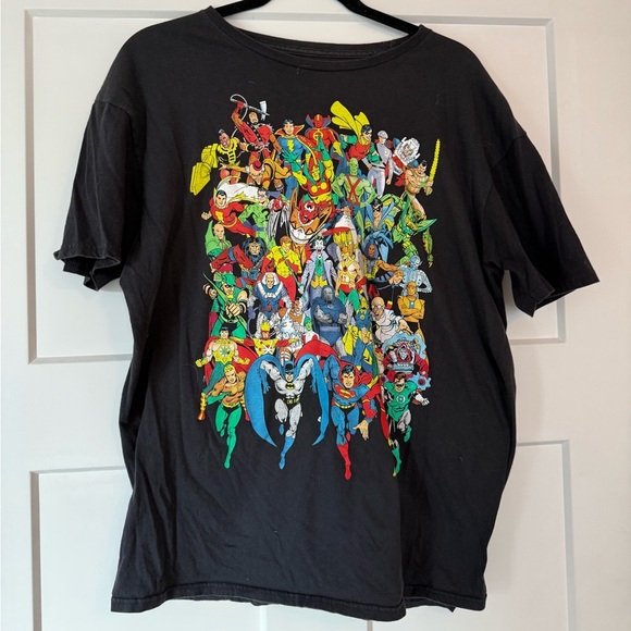 DC Comics Originals Black Superman Batman Green Lantern Martian sz xl - Picture 1 of 4